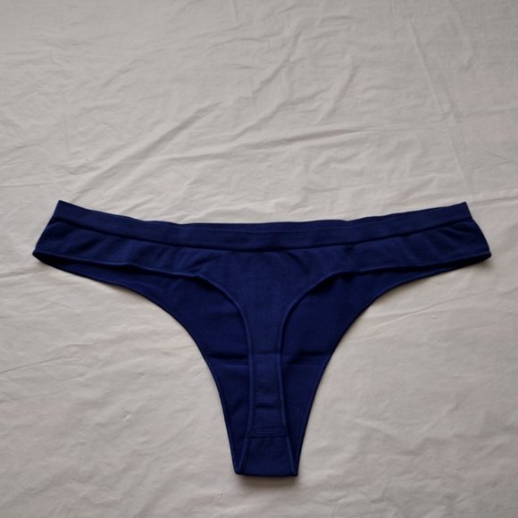 PINK VICTORIA'S SECRET BLUE INVISIBLE THONG PANTY - Picture 8 of 9